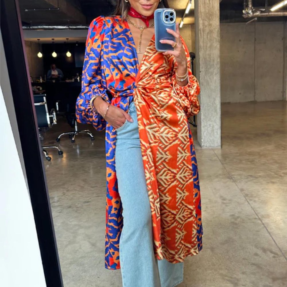 NWT Never Fully Dressed Boho Clash L/S Zsa Zsa Dress